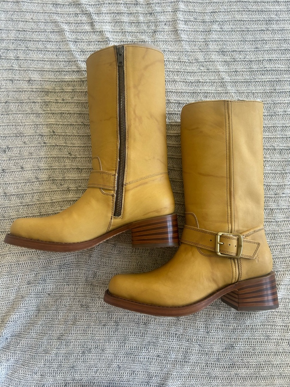 Frye Campus Buckle Boot in banana